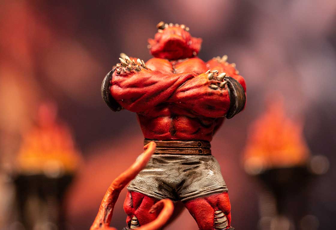 Badass miniature closeup